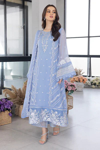 Premium Embroidered Dress with Embroidered Organza Dupatta A005