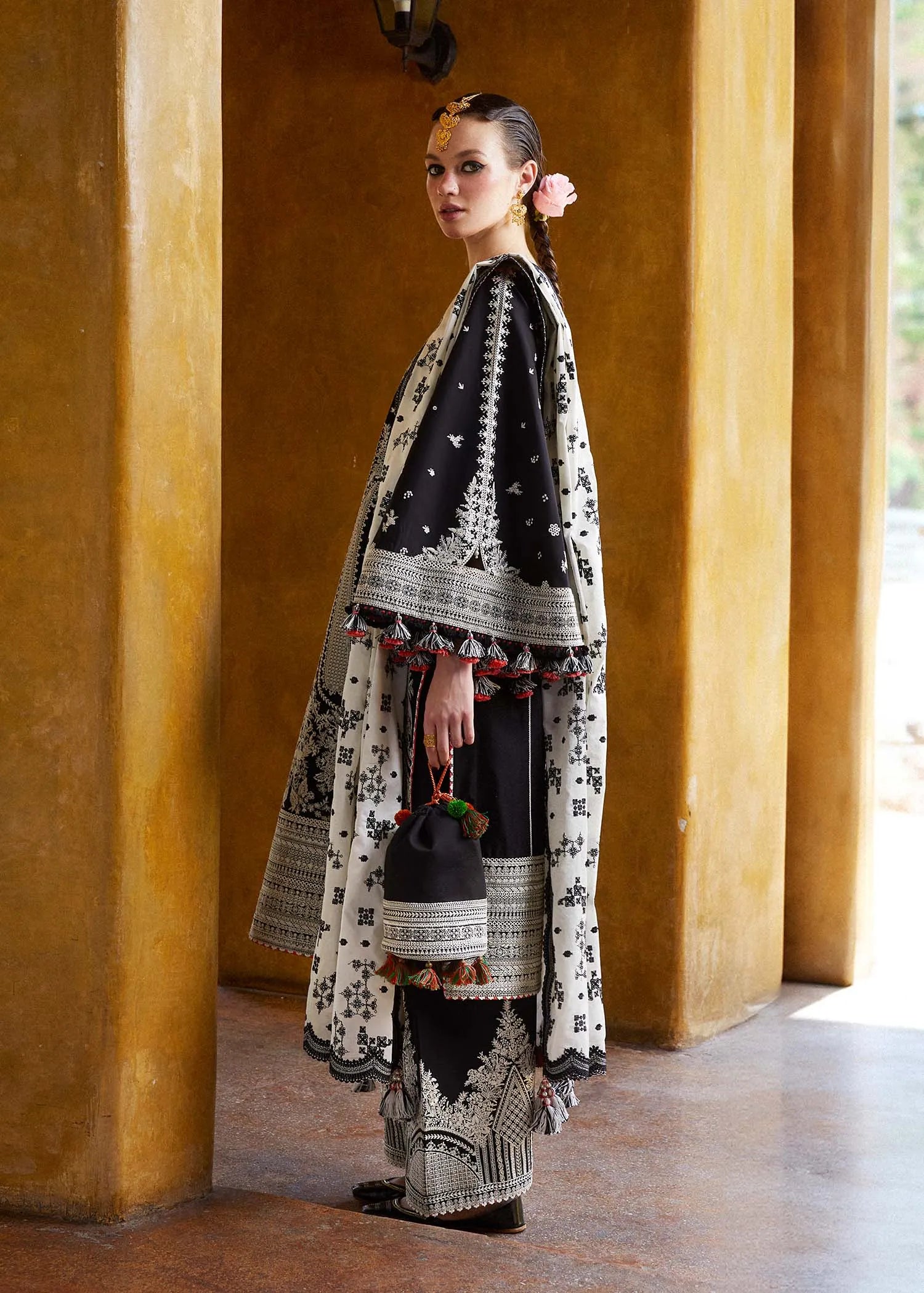 Premium Embroidered Dress with Embroidered Dupatta A100