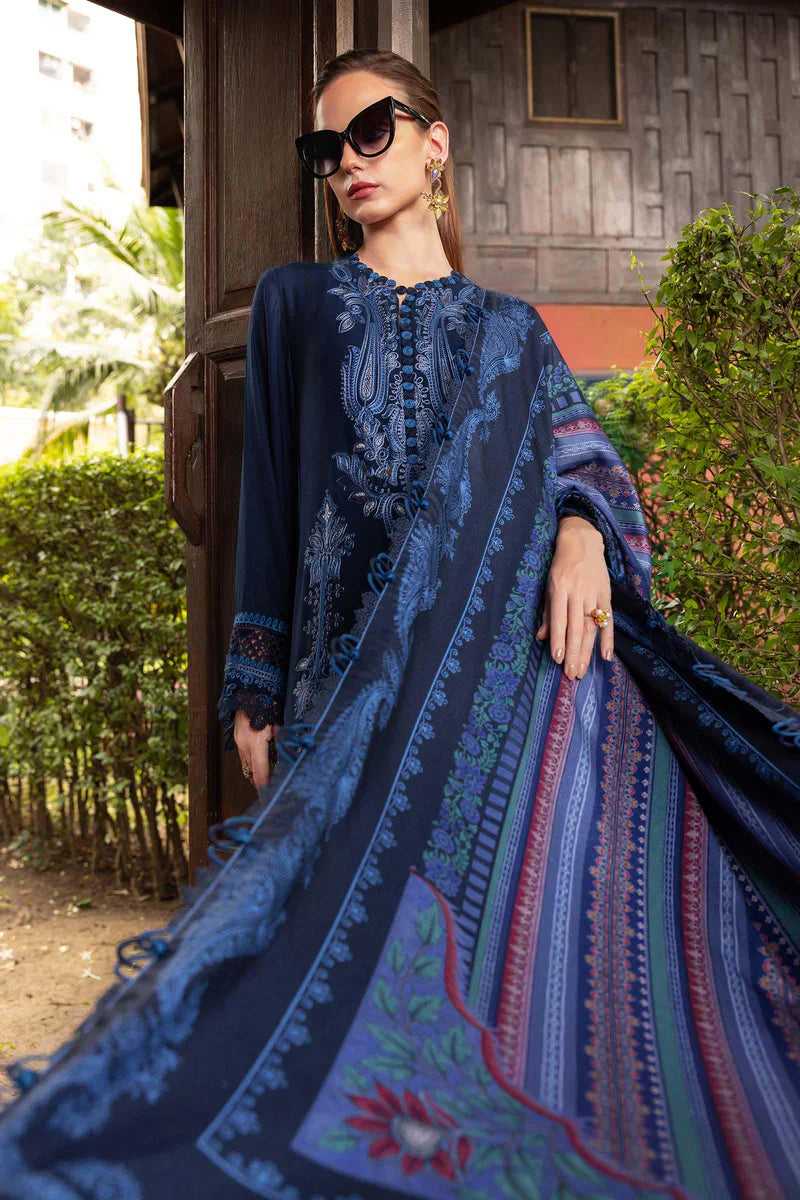 Premium Embroidered Dress with Voil Printed Dupata A168